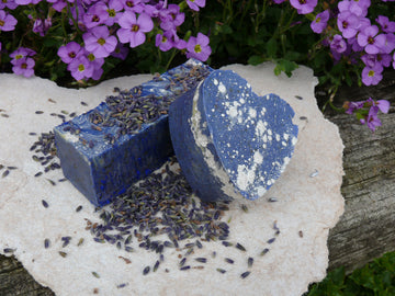 Handgesiedete Naturseife Lavendel